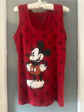 Disney Mickey Mouse Red Tank Top w stars